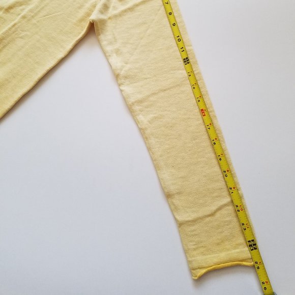 NWT Men's Gionfriddo 100% Cotton Italian Crew Neck Yellow Shirt Sweater Size M - Picture 12 of 15